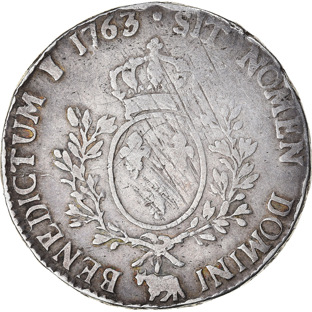 Moneta, Francja, Louis XV, Écu de Béarn au bandeau, Ecu, 1763, Pau, VF(20-25)
