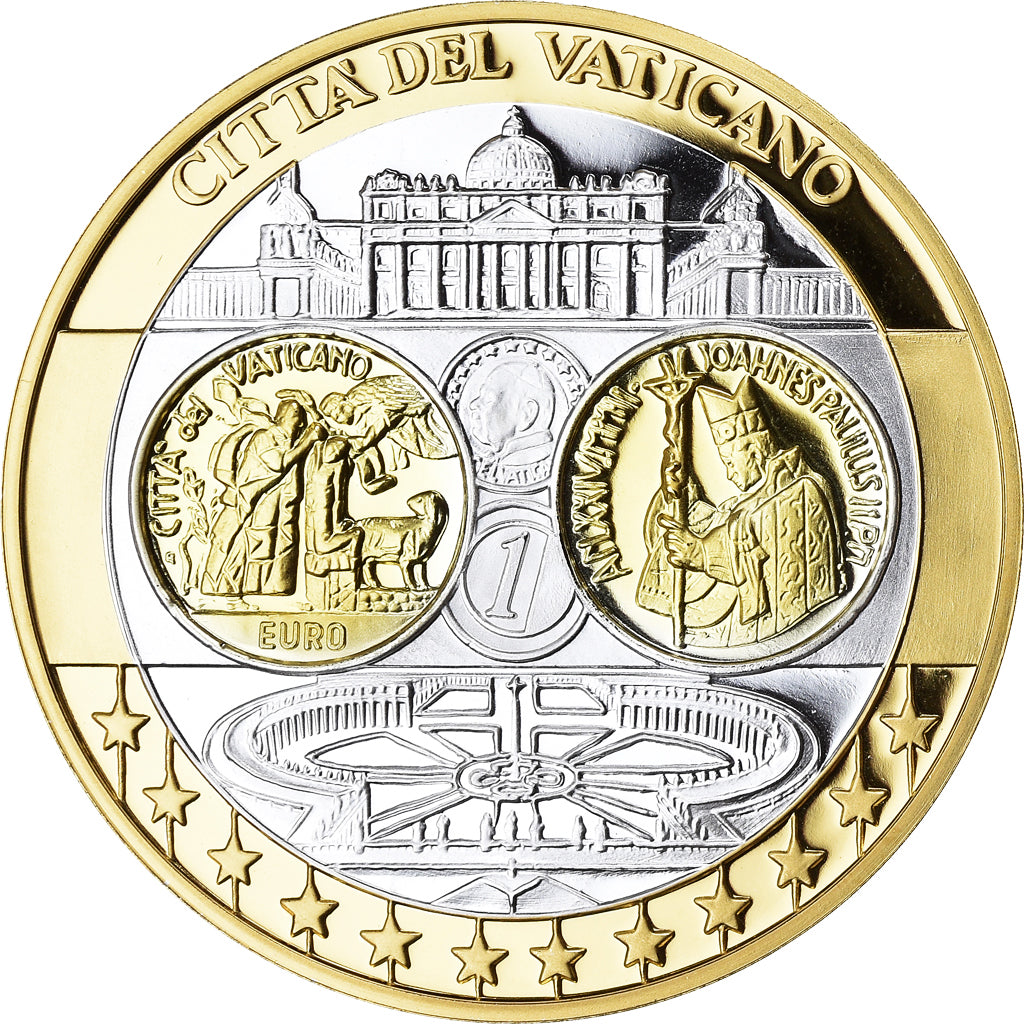 Vatican, Medal, L'Europe, Vatican, FDC, MS(65-70), Silver