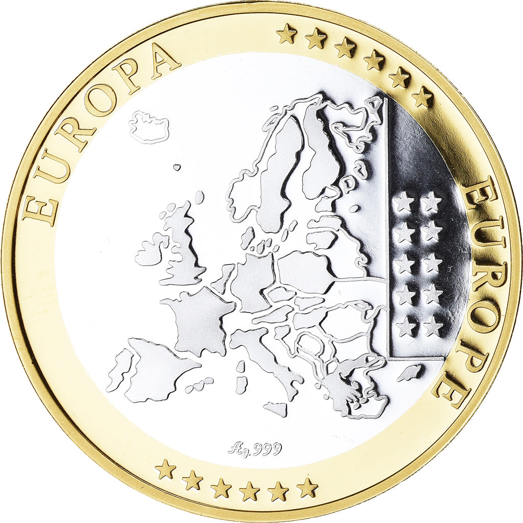Vatican, Medal, L'Europe, Vatican, FDC, MS(65-70), Silver