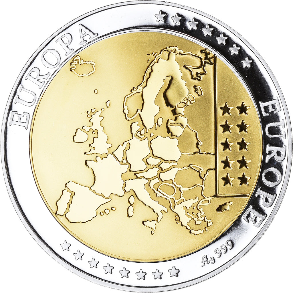 Monaco, Medal, L'Europe, Monaco, FDC, MS(65-70), Silver