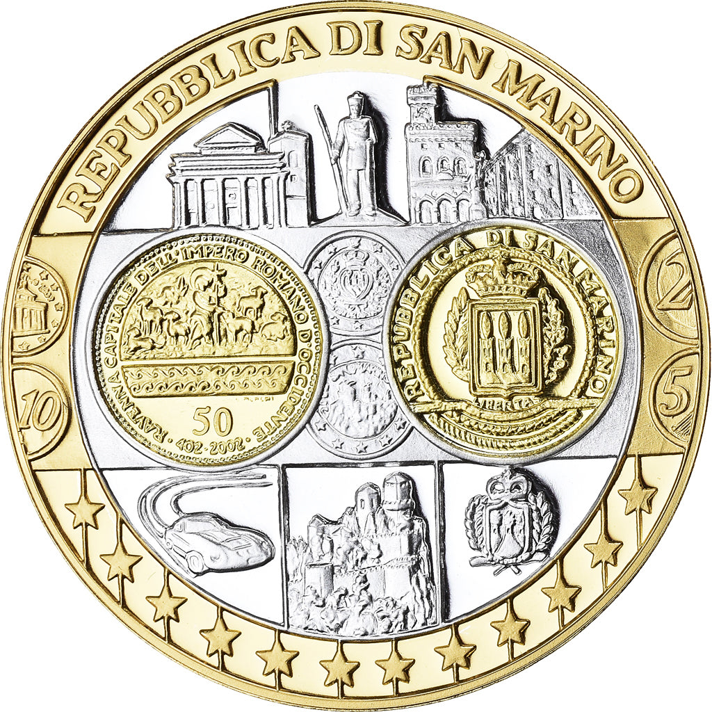 San Marino, Medal, L'Europe, Politics, FDC, MS(65-70), Silver