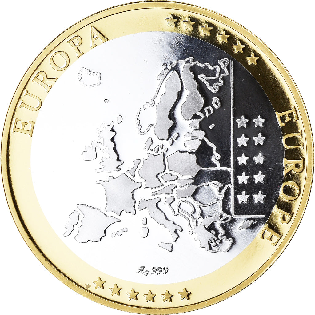 San Marino, Medal, L'Europe, Politics, FDC, MS(65-70), Silver