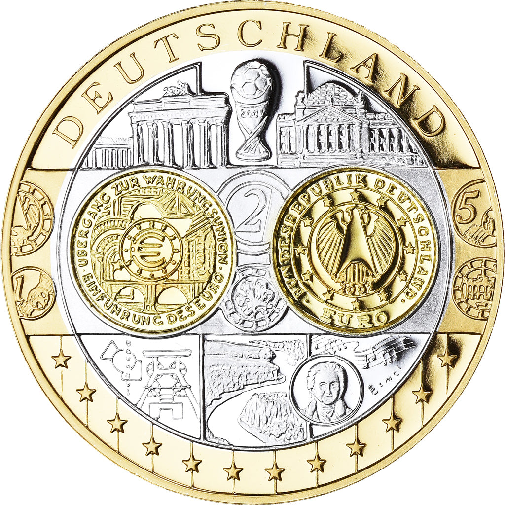 Germany, Medal, L'Europe, Politics, Society, War, FDC, MS(65-70), Silver