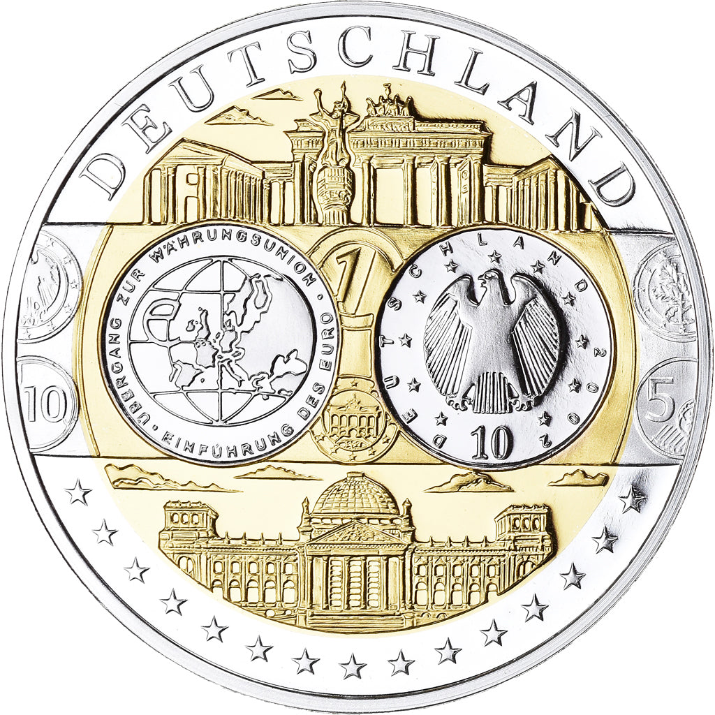 Alemanha, Medal, L'Europe, Politics, FDC, MS(65-70), Prata