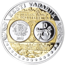 Estonia, Medal, Euro, Europa, FDC, MS(65-70), Silver