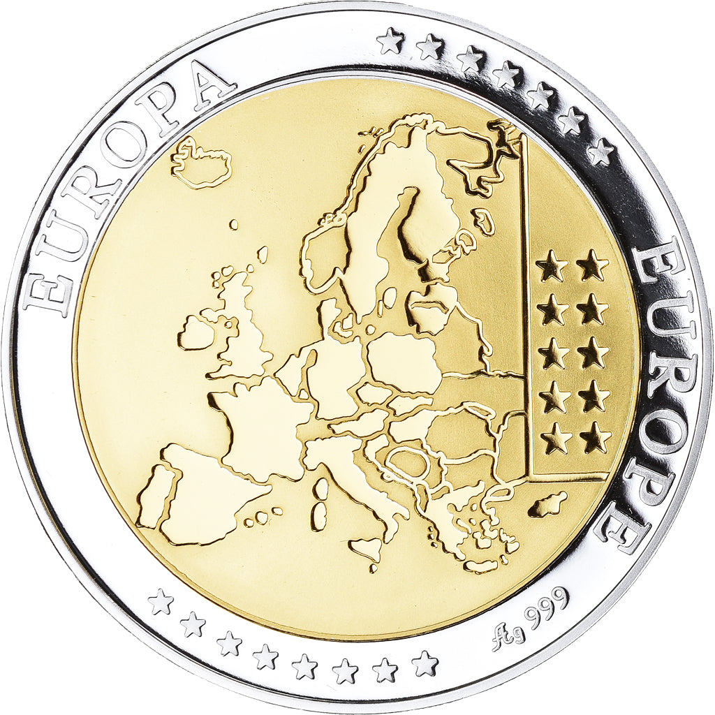 Estonia, Medal, Euro, Europa, FDC, MS(65-70), Silver