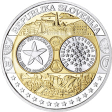 Slovenia, Medal, Euro, Europa, FDC, MS(65-70), Silver