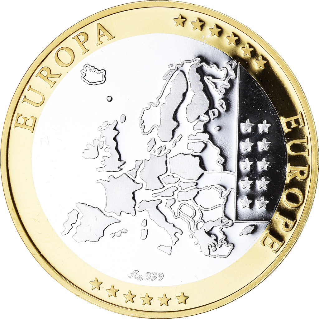 Eslovenia, medalla, Euro, Europa, Politics, FDC, FDC, Plata