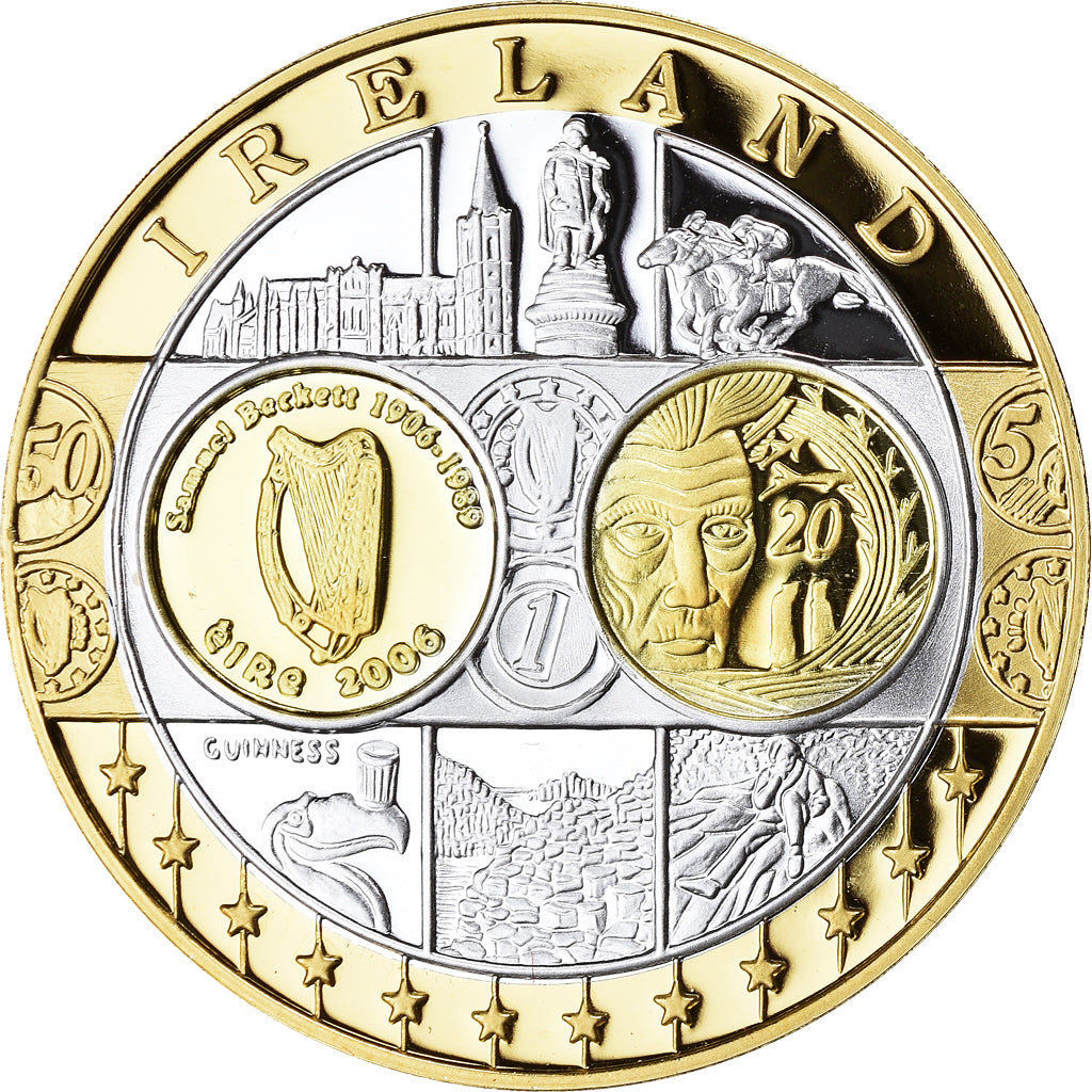 Irlande, Médaille, Euro, Europa, Politics, FDC, FDC, Argent