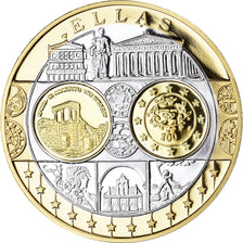Grécia, Medal, Euro, Europa, FDC, MS(65-70), Prata