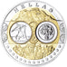 Grecia, medaglia, Euro, Europa, Politics, FDC, FDC, Argento