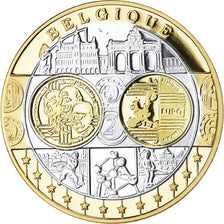 Belgium, Medal, Euro, Europa, Politics, FDC, MS(65-70), Silver