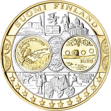 Finland, Medal, Euro, Europa, Politics, FDC, MS(65-70), Silver