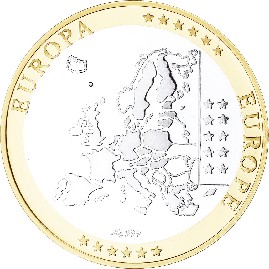 Finland, Medal, Euro, Europa, Politics, FDC, MS(65-70), Silver