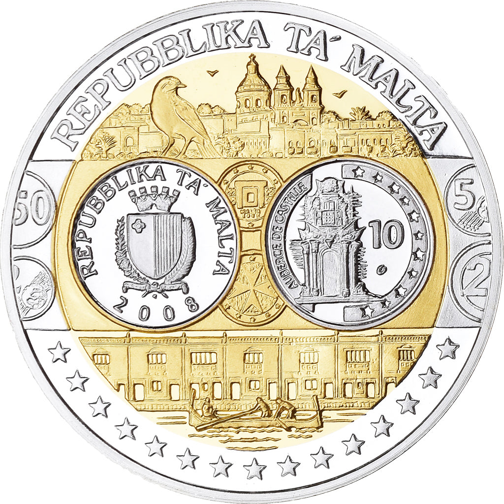 Malta, Medal, Euro, Europa, FDC, MS(65-70), Silver