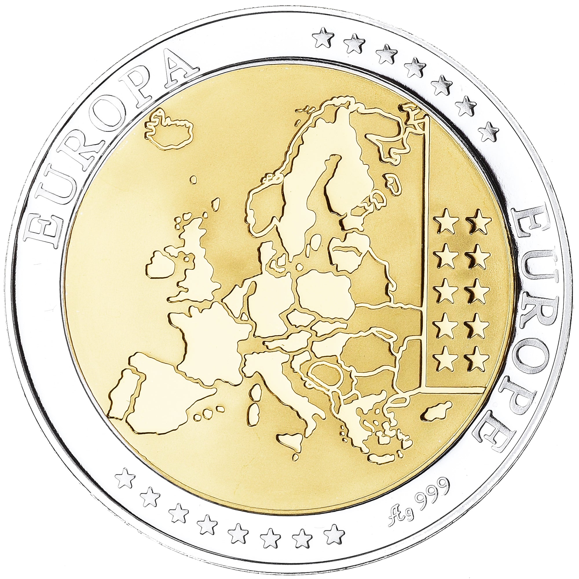 Malta, Medal, Euro, Europa, FDC, MS(65-70), Silver