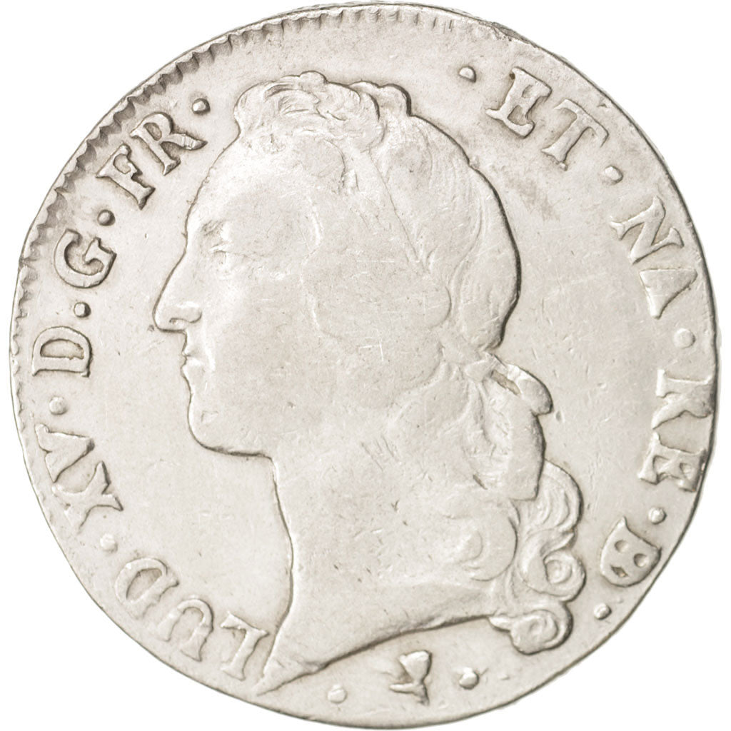 France, Louis XV, Écu de Béarn au bandeau, 1764, Pau, VF(20-25), Silver, KM 518