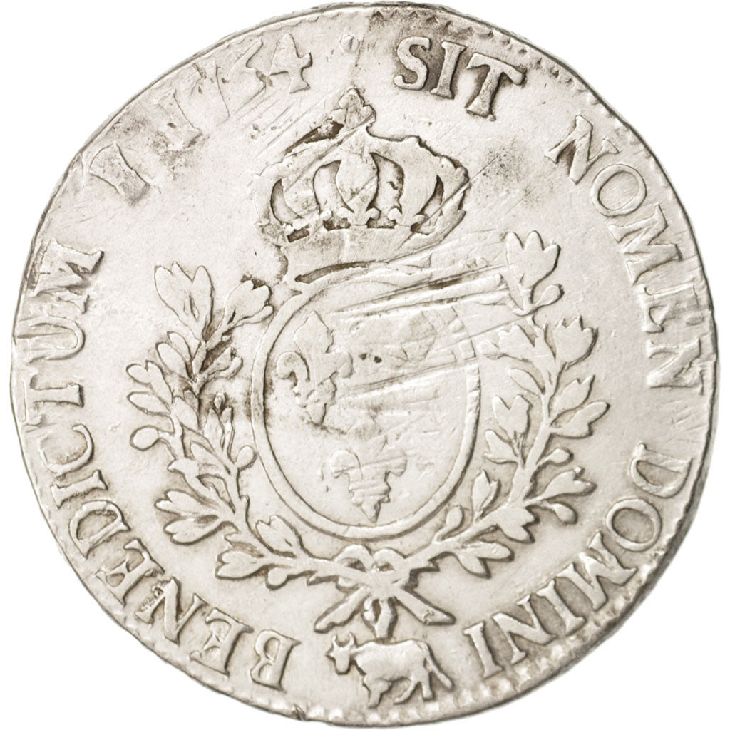 France, Louis XV, Écu de Béarn au bandeau, 1764, Pau, VF(20-25), Silver, KM 518