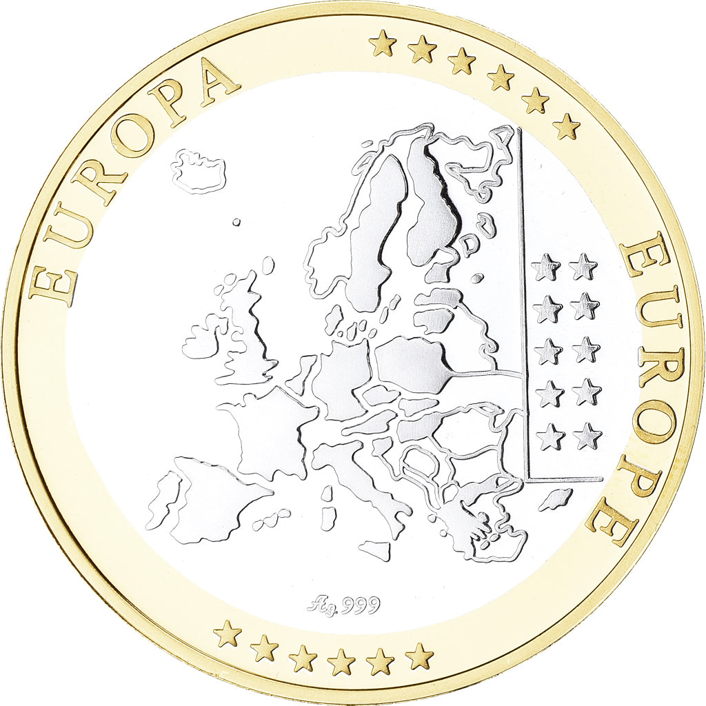 Portugal, Médaille, Euro, Europa, Politics, FDC, FDC, Argent