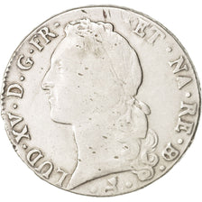 Francia, Louis XV, Écu de Béarn au bandeau, 1764, Pau, BC+, Plata, KM 518