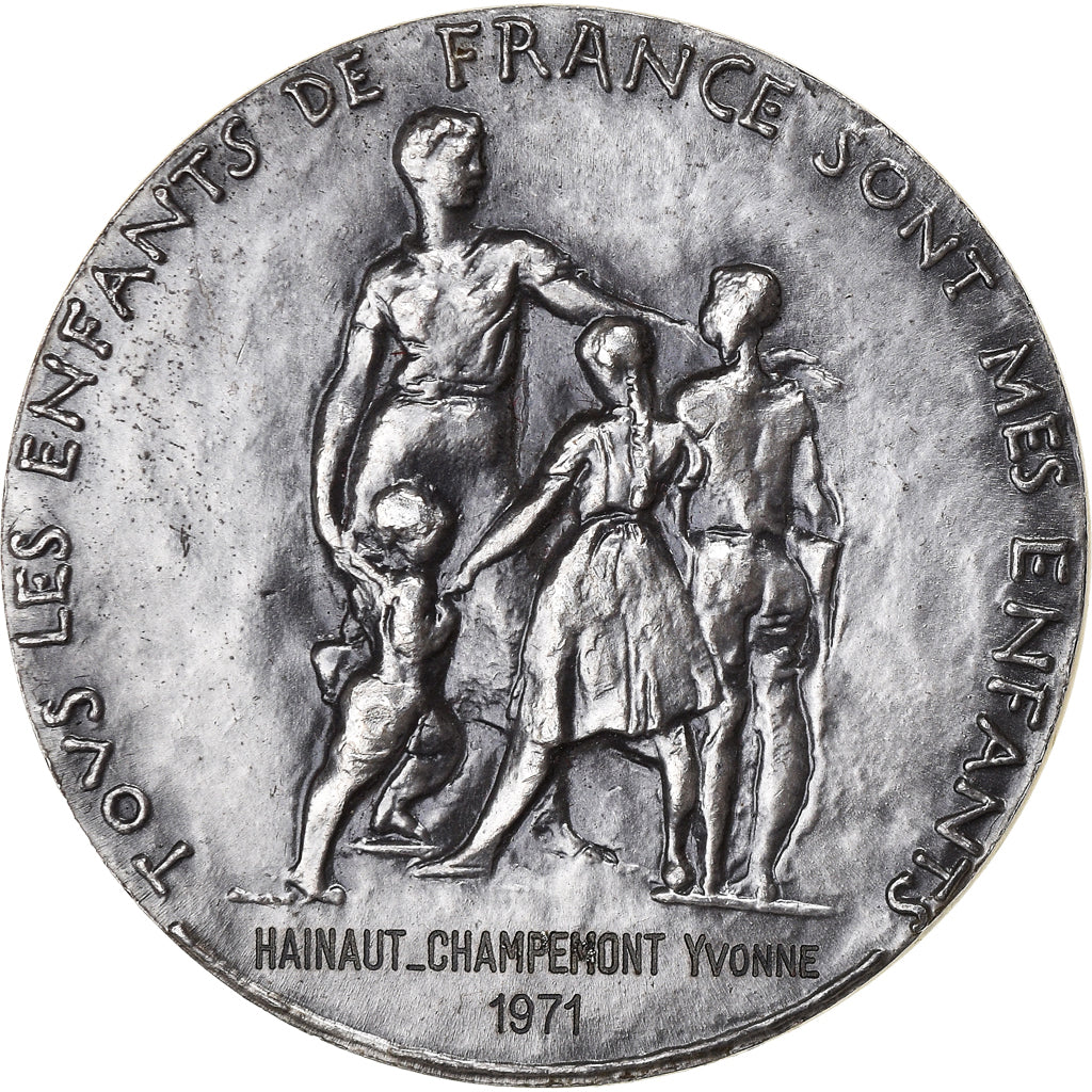 Francia, medaglia, Education Nationale, 1971, Corbin, SPL, Argento