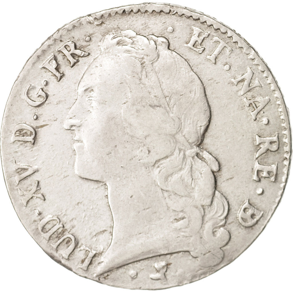 France, Louis XV, Écu de Béarn au bandeau, 1767, Pau, TB+, Argent, Gadoury 322a
