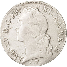 France, Louis XV, Écu de Béarn au bandeau, 1767, Pau, TB+, Argent, Gadoury 322a