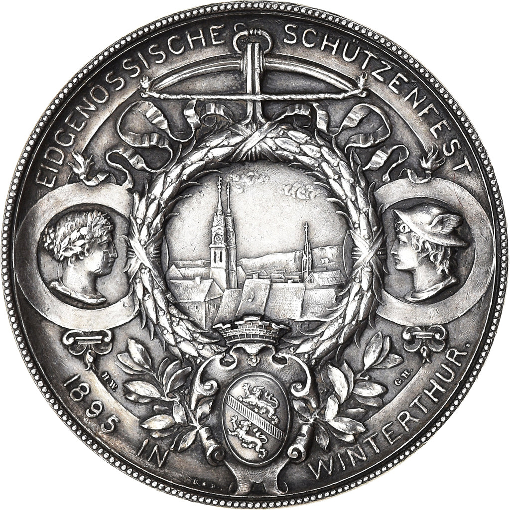 Switzerland, Medal, Eidgenossische Schützenfest, Winterthur, 1895, MS(60-62)