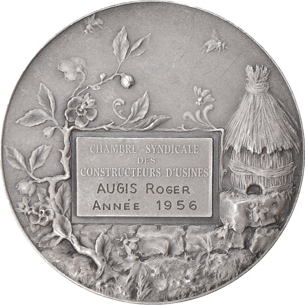 France, Medal, Chambre Syndicale des Constructeurs d'Usines, 1956, Coudray