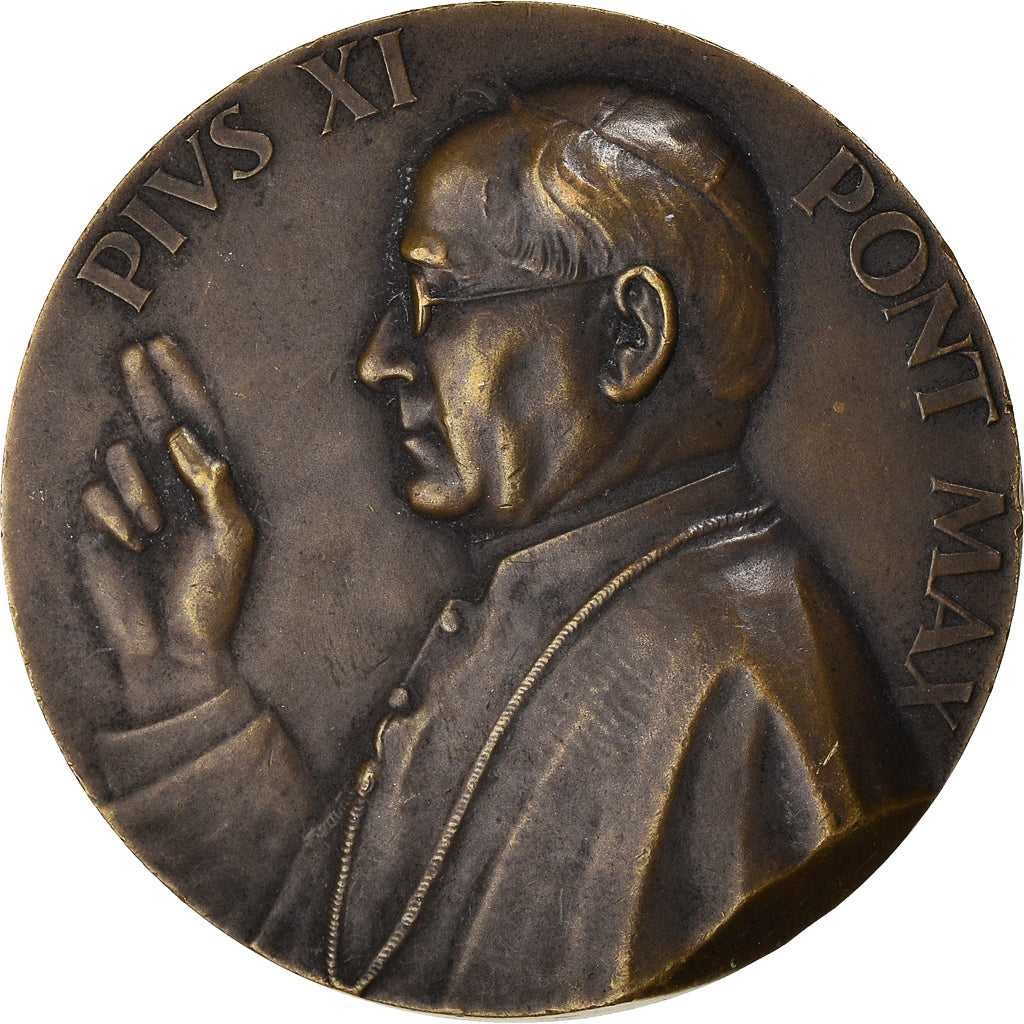 Vatican, Médaille, Le Pape Pie XI, Religions & beliefs, 1925, F. Cogné, SUP