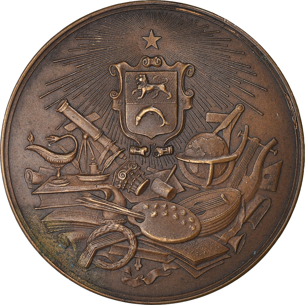 Frankreich, Medaille, Concours de Littérature, Dunkerque, Arts & Culture, 1910