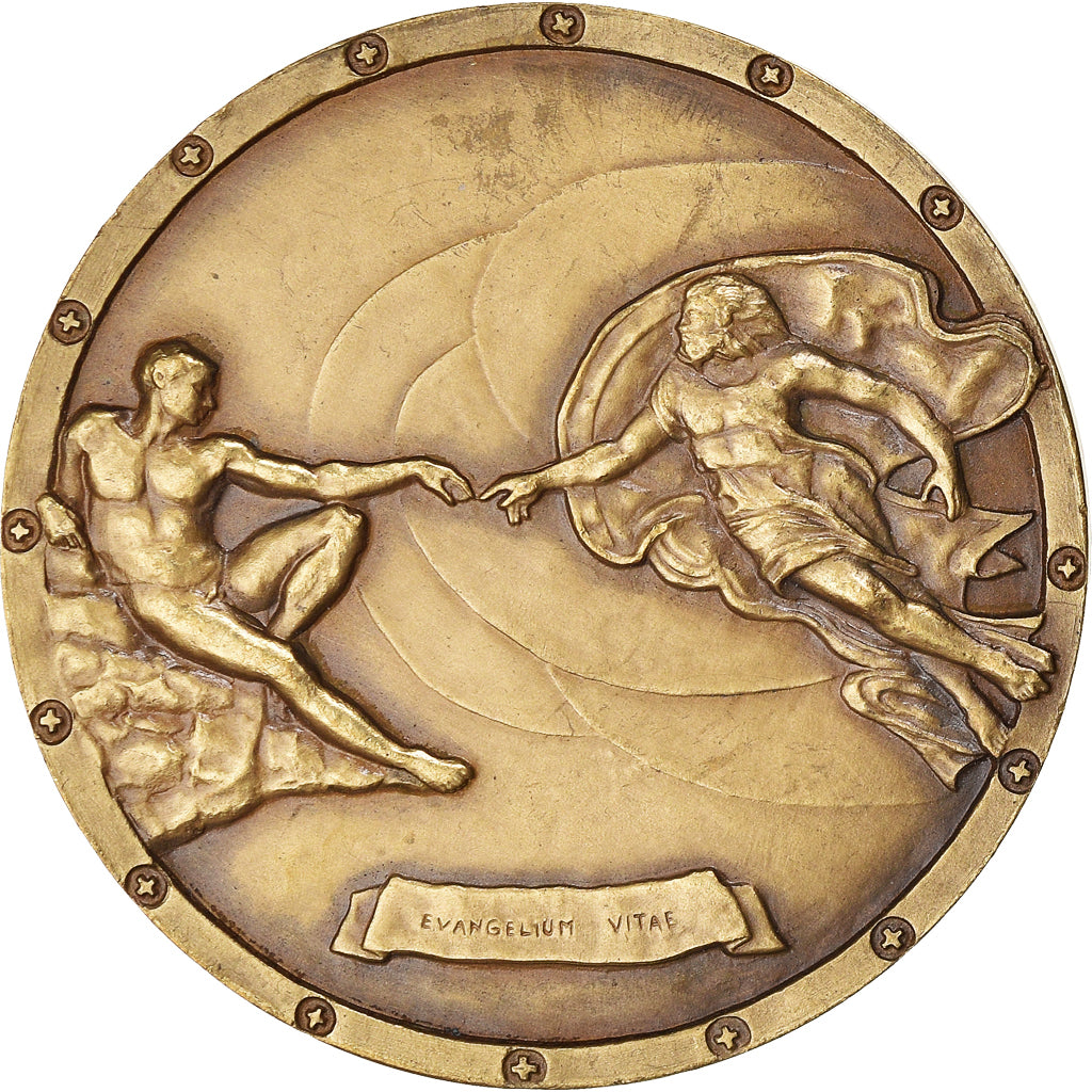 Vaticano, medaglia, Jean-Paul II, Evangelium Vitae, Religions & beliefs