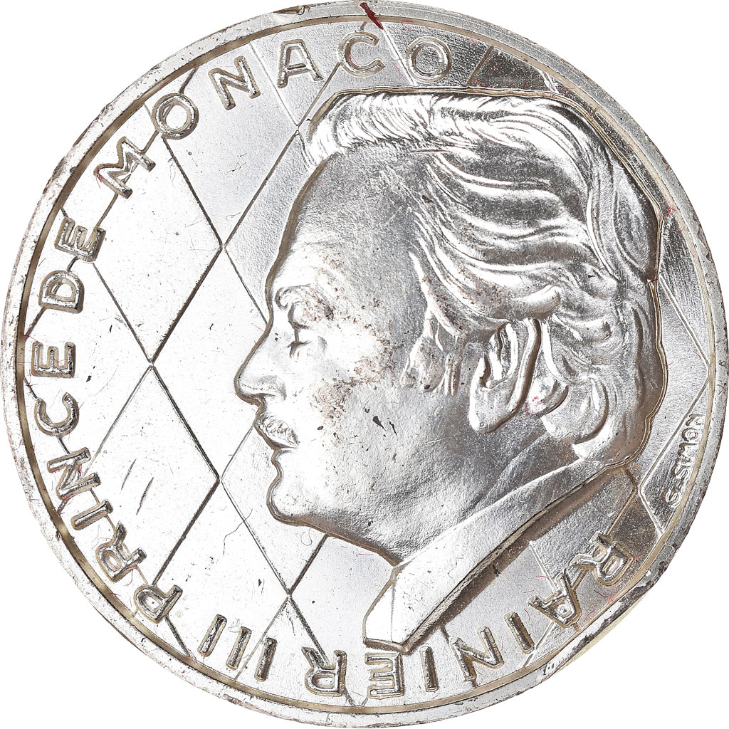 Monaco, Medal, Prince Rainier III, Politics, 1974, MS(63), Silver