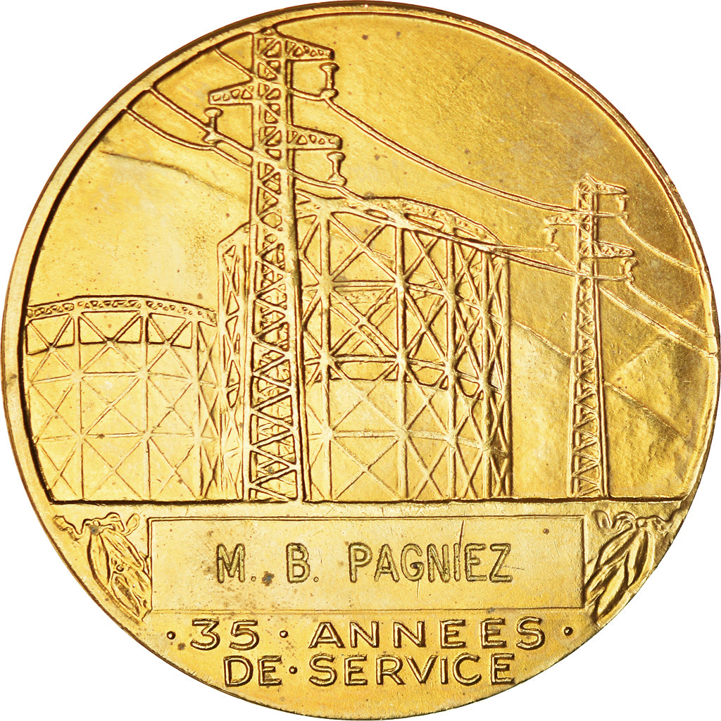 Francja, Medal, Électricité de France et gaz de France, Dropsy, MS(63)