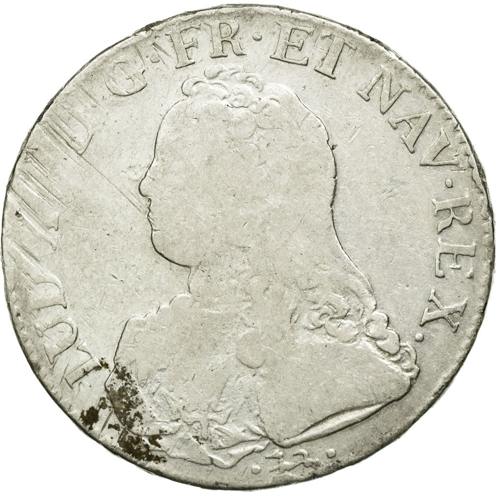 Coin, France, Louis XV, Écu aux branches d'olivier, Ecu, 1736, Bayonne