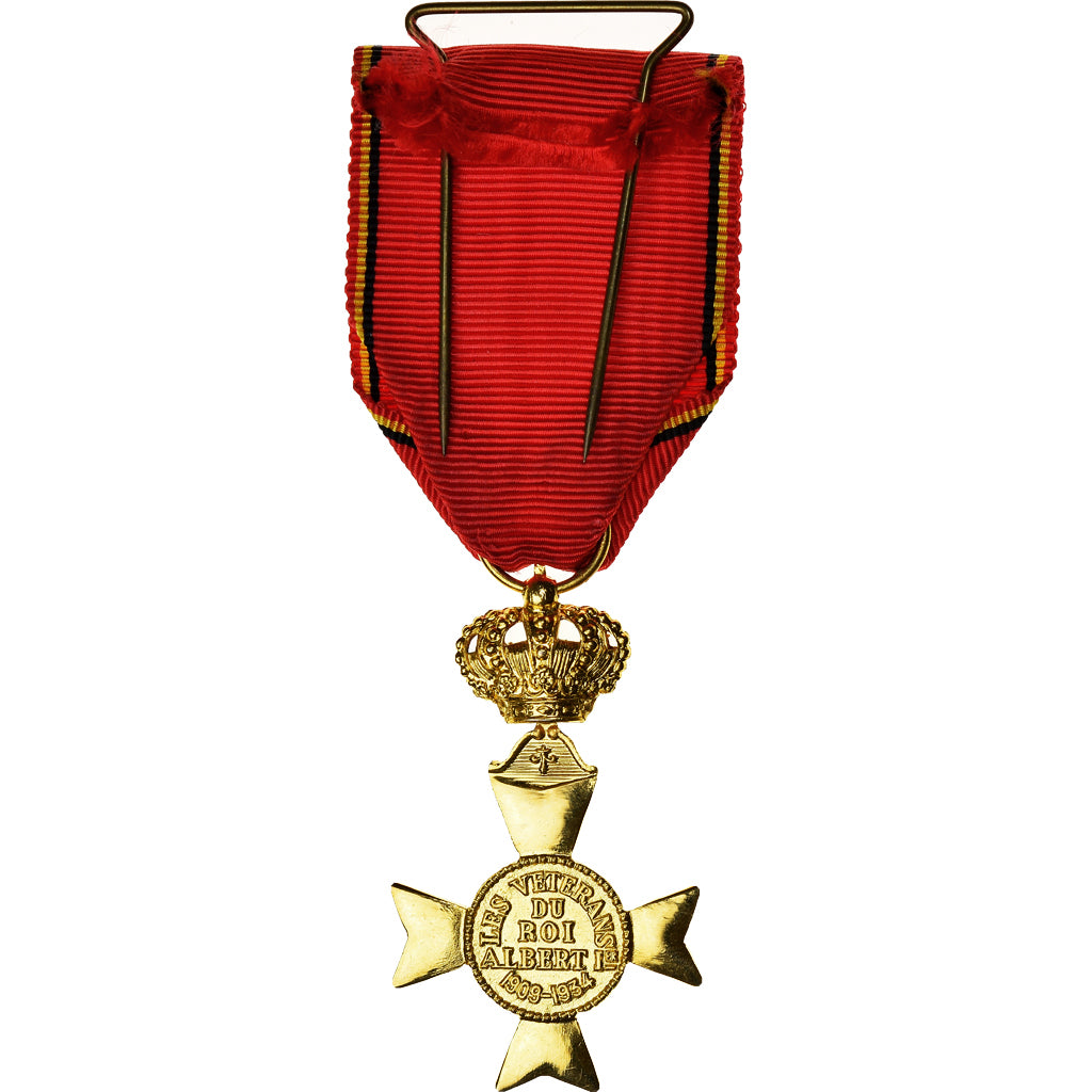 Belgium, Les Vétérans du Roi Albert Ier, Medal, 1909-1934, Excellent Quality