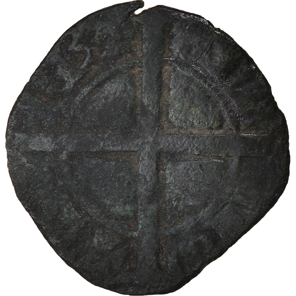 Coin, France, Flanders, Jean sans Peur, Mite, VF(20-25), Copper