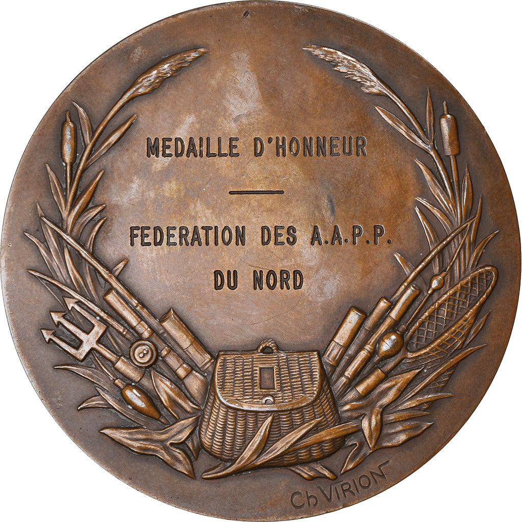 Francja, Medal, Pêche, Poissons, Fédération du Nord, Sport i wypoczynek