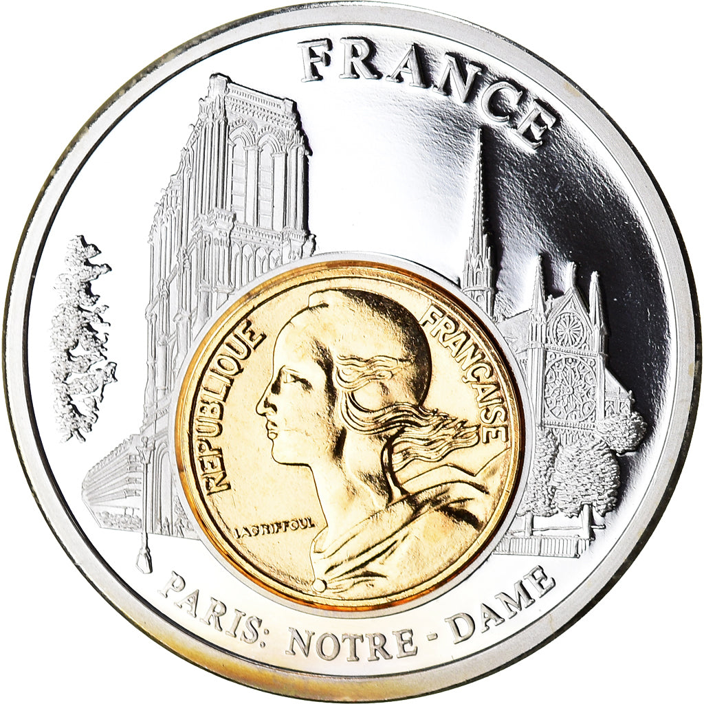 Francia, medalla, European Currencies, Paris Notre-Dame, Arts & Culture, SC+
