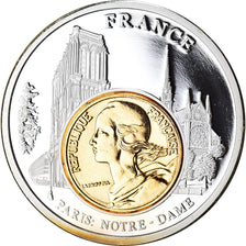 Francia, medalla, European Currencies, Paris Notre-Dame, Arts & Culture, SC+