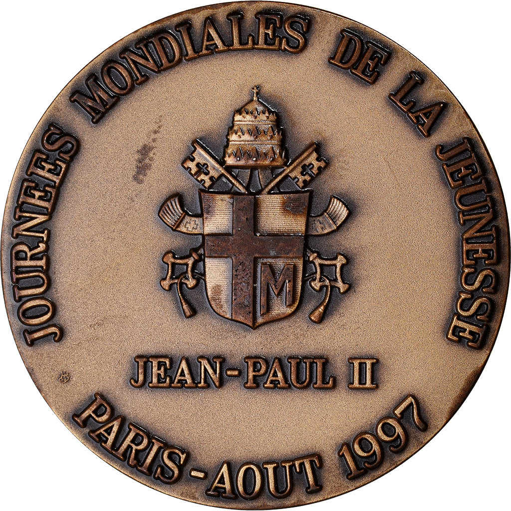 France, Medal, Jean-Paul II, Journées Mondiales de la Jeunesse, Paris, 1997