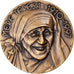 France, Medal, Mère Térésa., Religions & beliefs, 1997, J. Balme, MS(63)