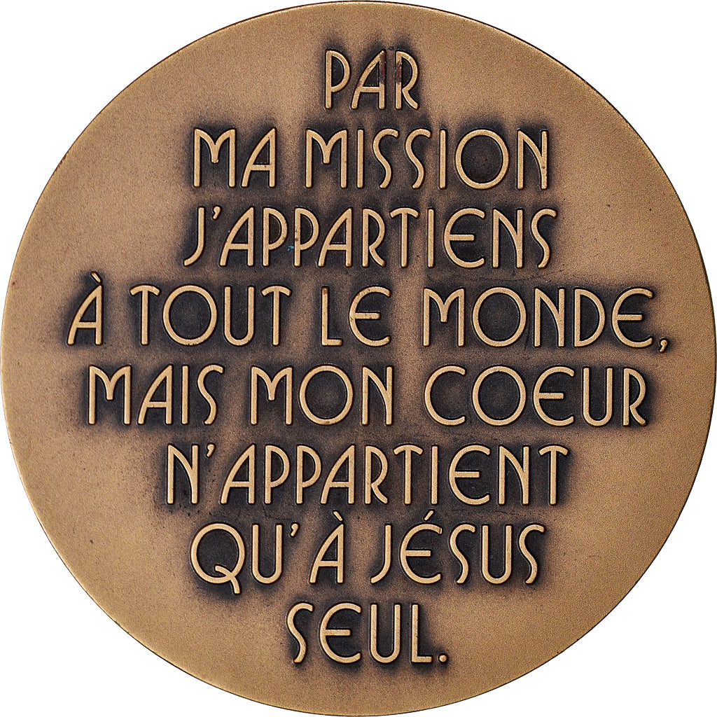 France, Medal, Mère Térésa., Religions & beliefs, 1997, J. Balme, MS(63)