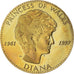 Verenigd Koninkrijk, Medaille, La Princesse Diana, 1997, UNC-, Gilt Bronze