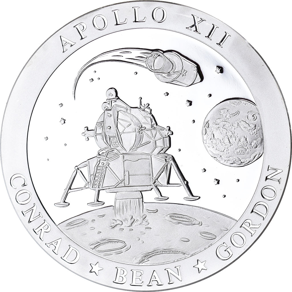 Francia, medalla, Mission Apollo XII, Sciences & Technologies, SC+, Plata