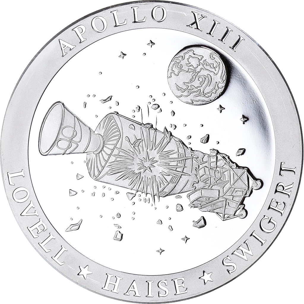 France, Medal, Mission Apollo XIII, Sciences & Technologies, MS(64), Silver