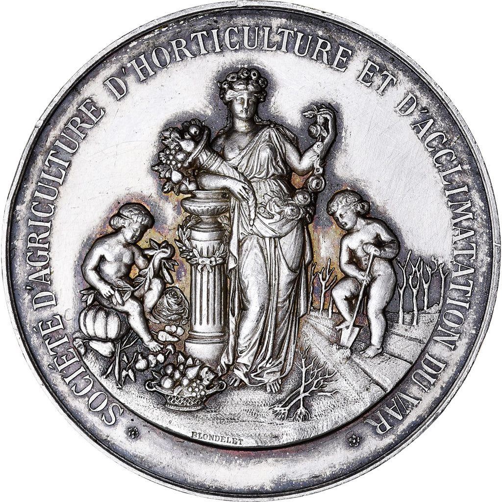 Francia, medaglia, Société d'Agriculture, d'Horticulture du Var, Blondelet
