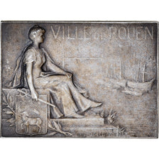 Francja, Medal, Ville de Rouen, Art Nouveau, Lefebvre, AU(50-53), Brąz