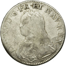 Coin, France, Louis XV, Écu aux branches d'olivier, Ecu, 1726, Caen, VF(20-25)