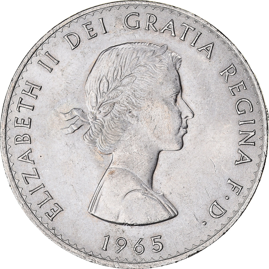Moneta, Wielka Brytania, Elizabeth II, Crown, 1965, Winston Churchill